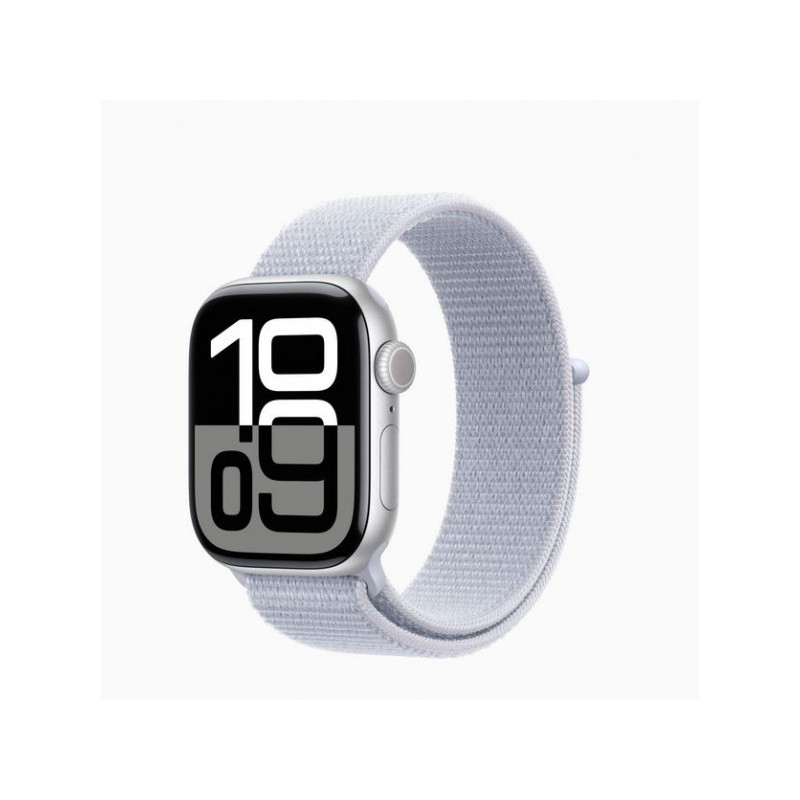 Apple Watch SE GPS + Cell 40mm Alu Argent Sport Bleu Nuage (MXGE3QF/A)