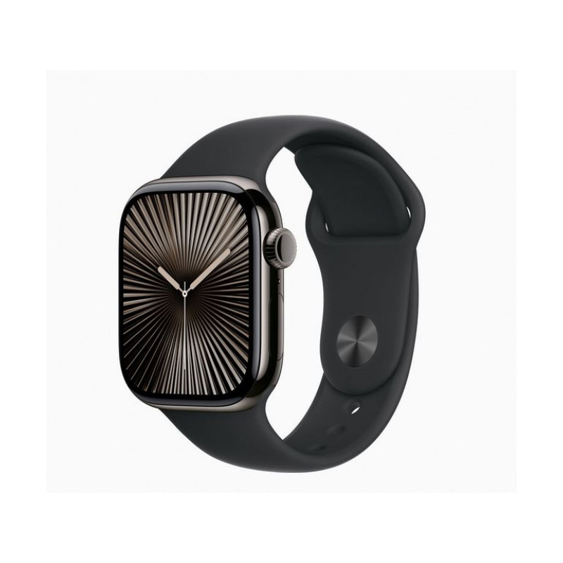 Apple Watch S10 Titan Ardoise 42mm GPS+Cellulaire Sport Noir (MWXH3QF/A)