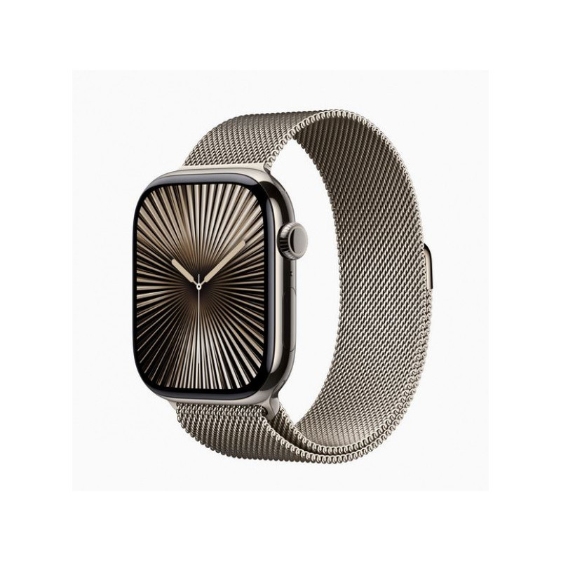 Apple Watch S10 Titan Naturel 46mm GPS+Cell Milanese Naturel (MWYC3QF/A)