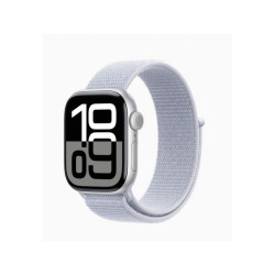 Apple Watch S10 Alu Argent 42mm GPS+Cellulaire Sport Bleu Nuage (MWX53QF/A)
