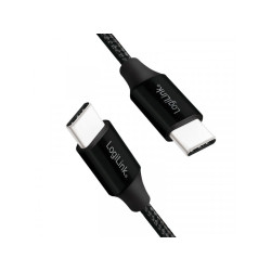 LogiLink câble USB-C vers USB-C 1m noir CU0154
