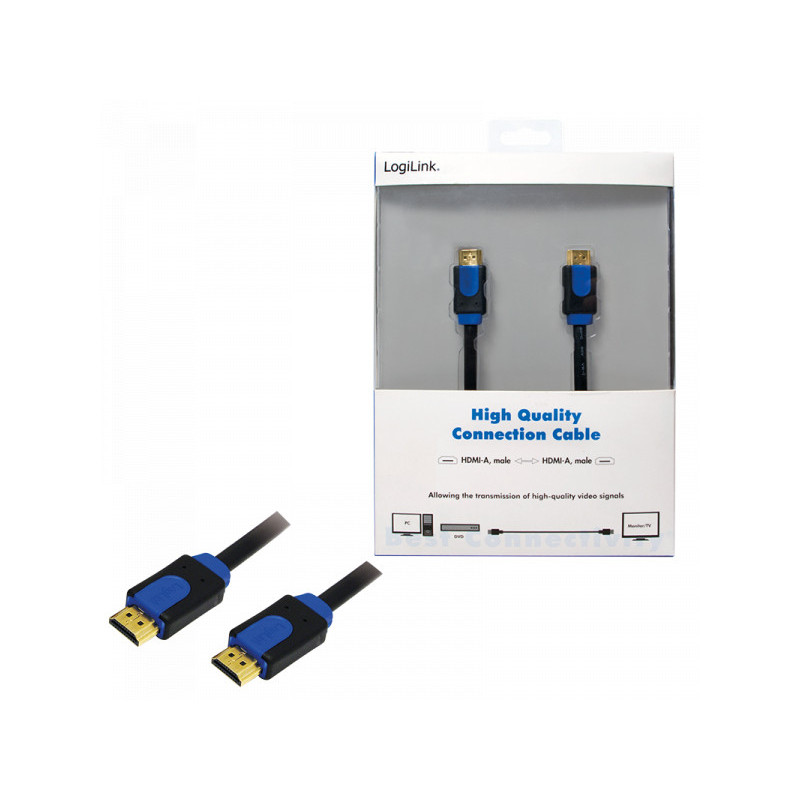 LogiLink câble HDMI 2m 4K High Speed avec Ethernet CHB1102 LogiLink câble HDMI 2m 4K High Speed avec Ethernet CHB1102
