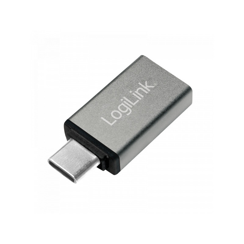 LogiLink Adatateur USB 3.2 Gen1 Type-C C/M vers USB-A/F. OTG. silver AU0042 LogiLink Adatateur USB 3.2 Gen1 Type-C C/M vers USB-A/F. OTG. silver AU0042