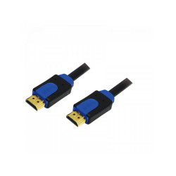 LogiLink câble HDMI. A/M vers A/M. 4K/30 Hz. noir/bleu. 3m CHB1103