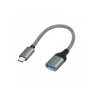 LogiLink Adaptateur USB 3.2 Gen1 Type-C. C/M vers USB-A/F. OTG. Alu 0.15m
