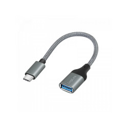 LogiLink Adaptateur USB 3.2 Gen1 Type-C. C/M vers USB-A/F. OTG. Alu 0.15m