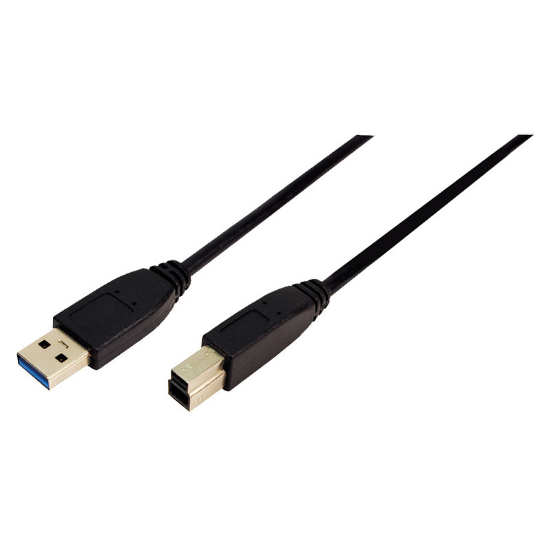 LogiLink cable USB 3.0 connection A->B 2x plug 3m CU0025 LogiLink cable USB 3.0 connection A->B 2x plug 3m CU0025