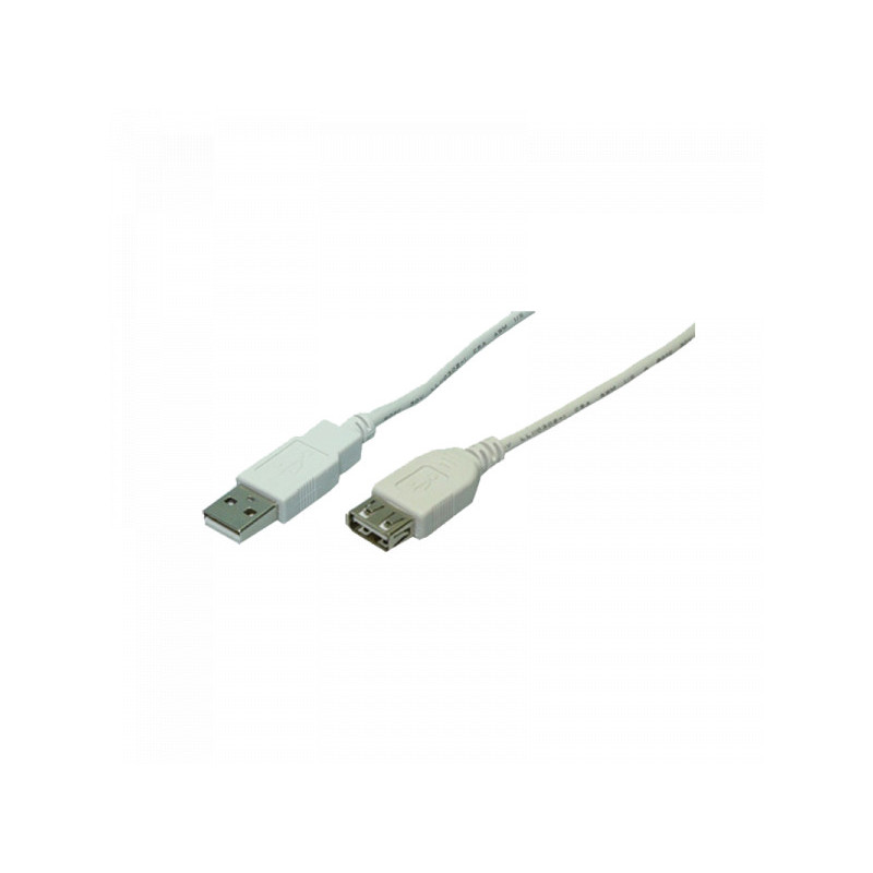 LogiLink USB 2.0 cable USB-A/M to USB-A/F gray 5m CU0012 LogiLink USB 2.0 cable USB-A/M to USB-A/F gray 5m CU0012