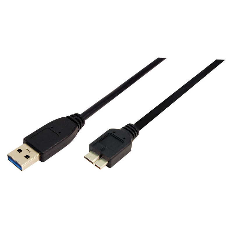 LogiLink cable USB 3.0 connection A->B Micro 2x plug 1m CU0026 LogiLink cable USB 3.0 connection A->B Micro 2x plug 1m CU0026