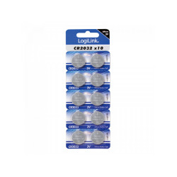 LogiLink Ultra Power CR2032 lithium button cell. 3V. pack of 10 CR2032B10