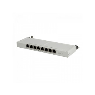 LOGILINK Cat.6 Mini Patch Panel 8 ports shielded. desktop. 0.5U NP0077