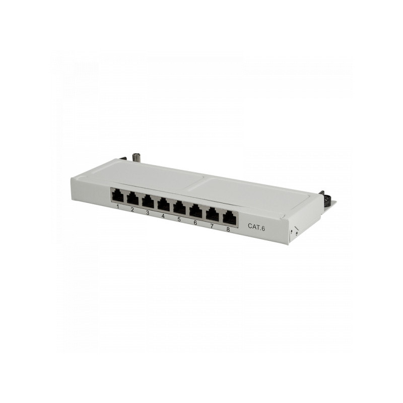 LOGILINK Cat.6 Mini Patch Panel 8 ports shielded. desktop. 0.5U NP0077