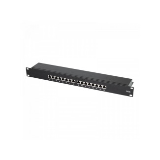 LogiLink Cat.6A Patch Panel 16 ports shielded. 19 inch rack mount NP0076