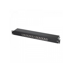 LogiLink Cat.6A Patch Panel 16 ports shielded. 19 inch rack mount NP0076
