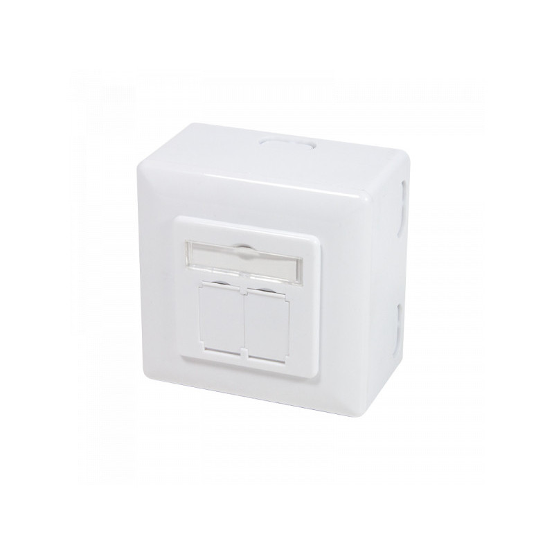 LogiLink Cat.6 network socket UP+AP 2xRJ45 shielded white NP0039A LogiLink Cat.6 network socket UP+AP 2xRJ45 shielded white NP0039A