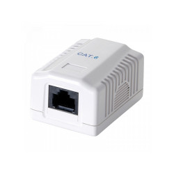 LOGILINK Cat.6 junction box 1x RJ45 UTP. pure white NP0071