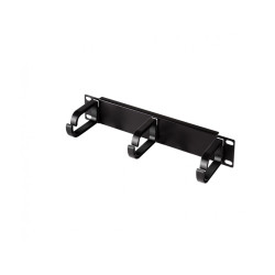 LogiLink 10 Cable Management Panel 1U Black ACT106