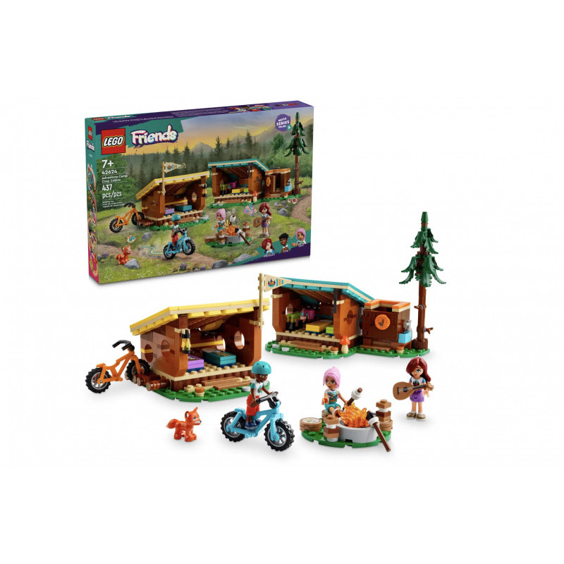 LEGO Friends - Les cabanes chaleureuses de la base de loisirs (42624)