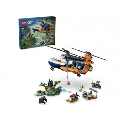 LEGO City - L?hélicoptère de l?explorateur au camp de base (60437)
