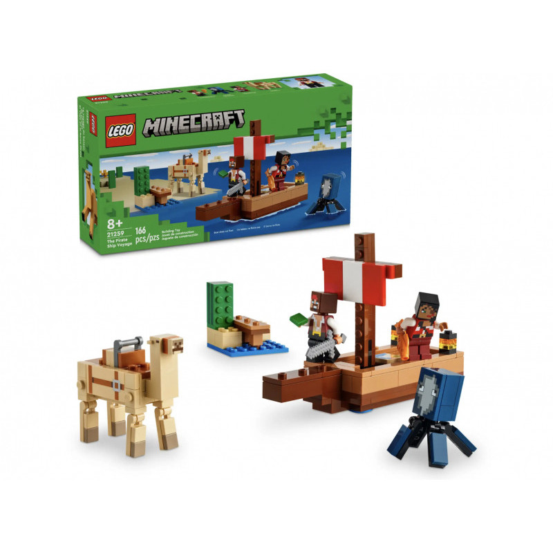 LEGO Minecraft - Le voyage du bateau pirate (21259)