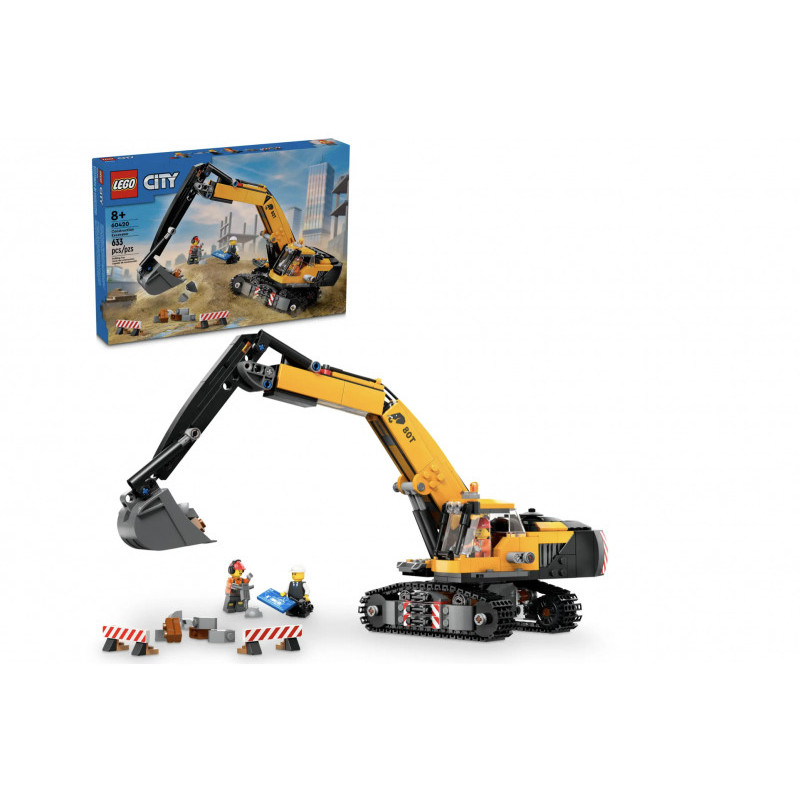 LEGO City - La pelleteuse de chantier jaune (60420)