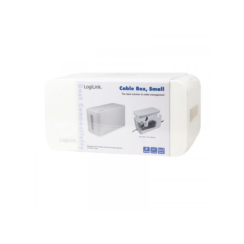 LogiLink KAB0061 - Boîtier de câbles - Plastique - Blanc KAB0061