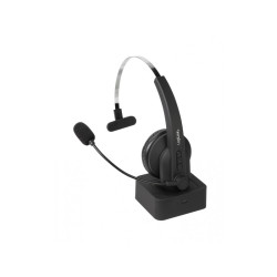 LogiLink BT 5.0 Mono Headset with Charging Station Microphone Black BT0059