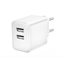 LogiLink dual USB socket adapter 2x USB-A 12W White PA0210W