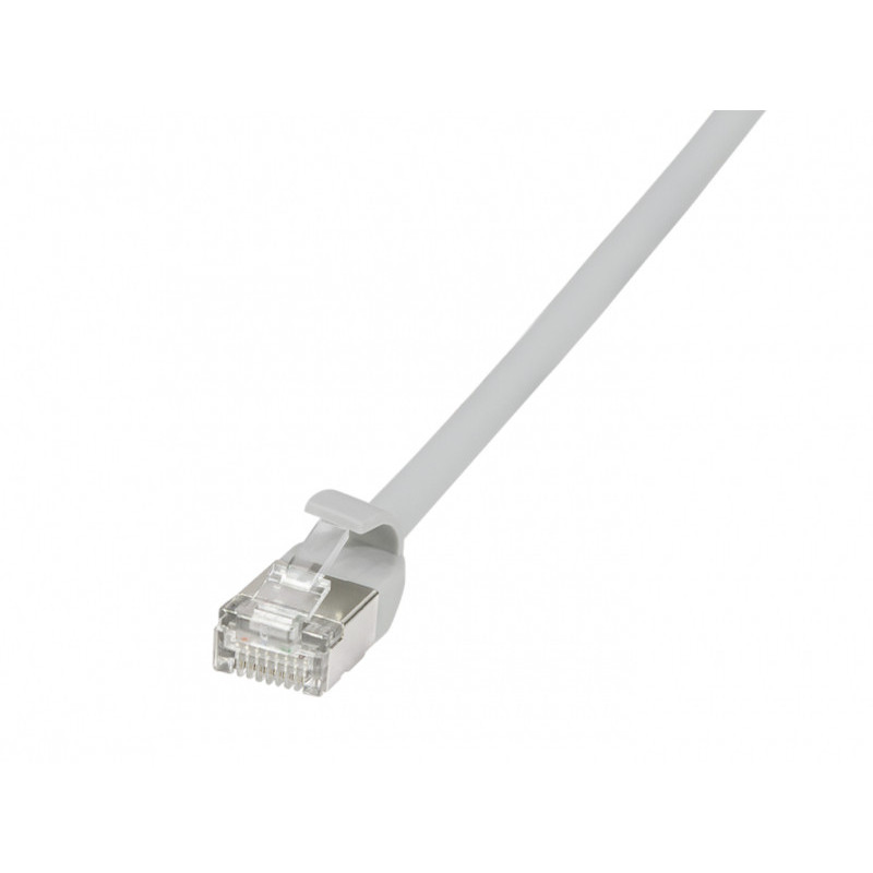 LogiLink Patch Cable SlimLine Ultraflex Cat.6A U/FTP 1m Gray CQ9032S LogiLink Patch Cable SlimLine Ultraflex Cat.6A U/FTP 1m Gray CQ9032S