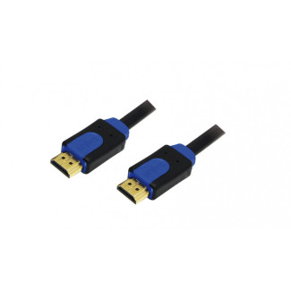 LogiLink HDMI Cable A/M to A/M 4K/30 Hz 5m Black/Blue CHB1105