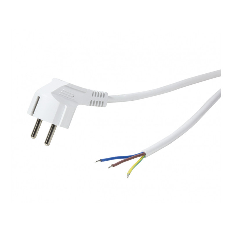 LogiLink Power Cable CEE7/7 (90°) to Open Cable end 1.5m White CP136