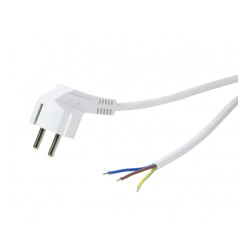 LogiLink Power Cable CEE7/7 (90°) to Open Cable end 1.5m White CP136