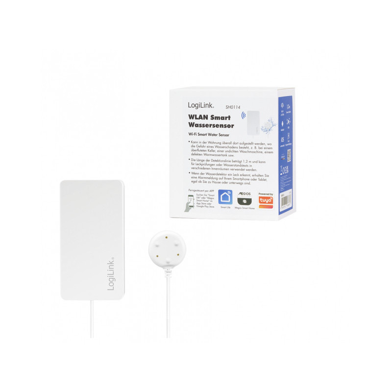 Wi-Fi Smart Water Leak Sensor. Tuya Compatible SH0114 Wi-Fi Smart Water Leak Sensor. Tuya Compatible SH0114
