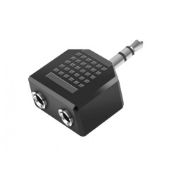 LogiLink Audio Adapter 3.5 mm 3-pin/M to 2x 3.5mm 3-pin/F Black CA1002