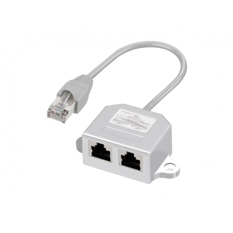 LogiLink T-adapter RJ45 Plug 2xRJ45 Socket 11 Port Doppler Shielded NP0042 LogiLink T-adapter RJ45 Plug 2xRJ45 Socket 11 Port Doppler Shielded NP0042