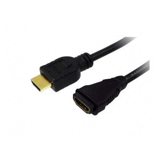 LogiLink HDMI Cable A/M to A/F 4K/30 Hz 2m Black CH0056