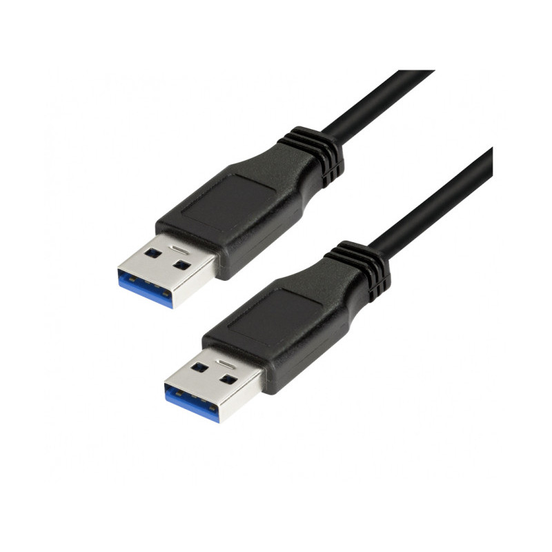 LogiLink USB 3.0 cable USB-A/M to USB-A/M 1m Black CU0038 LogiLink USB 3.0 cable USB-A/M to USB-A/M 1m Black CU0038