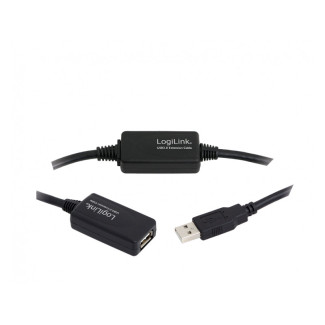 LogiLink USB 2.0 Cable USB-A/M to USB-A/F Amplifier 25m Black