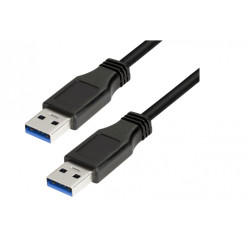LogiLink USB 3.0 cable USB-A/M to USB-A/M Black 3m CU0040