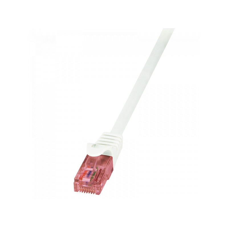LogiLink patch cable PrimeLine Cat.6 U/UTP white 15m CQ2101U LogiLink patch cable PrimeLine Cat.6 U/UTP white 15m CQ2101U