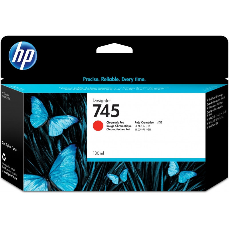 HP 745 Cartouche d´encre rouge chromatique 130 ml F9K00A HP 745 Cartouche d´encre rouge chromatique 130 ml F9K00A