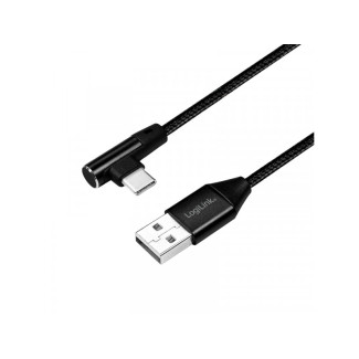 Connecteur LogiLink USB 2.0 vers USB-C (90° incliné) 1.0m CU0138