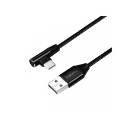 Connecteur LogiLink USB 2.0 vers USB-C (90° incliné) 1.0m CU0138