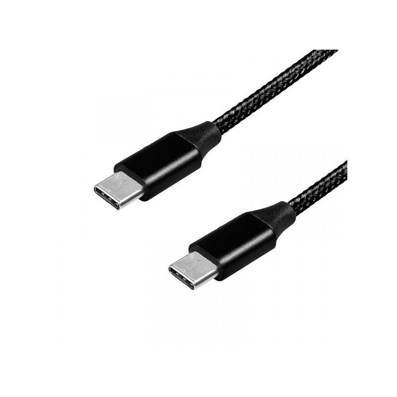 Câble USB 2.0 LogiLink USB-C vers USB-C noir 0.3m CU0153 Câble USB 2.0 LogiLink USB-C vers USB-C noir 0.3m CU0153