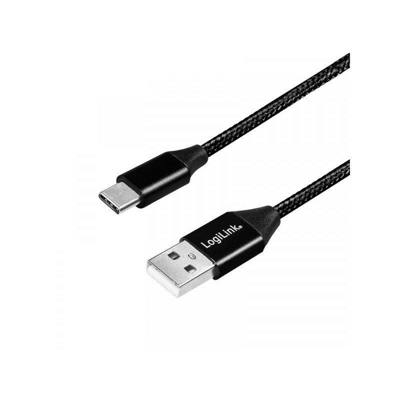 Connecteur LogiLink USB 2.0 vers USB-C 1.0m CU0140 Connecteur LogiLink USB 2.0 vers USB-C 1.0m CU0140