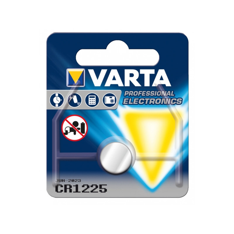 Varta Batterie Lithium Knopfzelle CR1225 Blister (1-Pack) 06225 101 401 Varta Batterie Lithium Knopfzelle CR1225 Blister (1-Pack) 06225 101 401