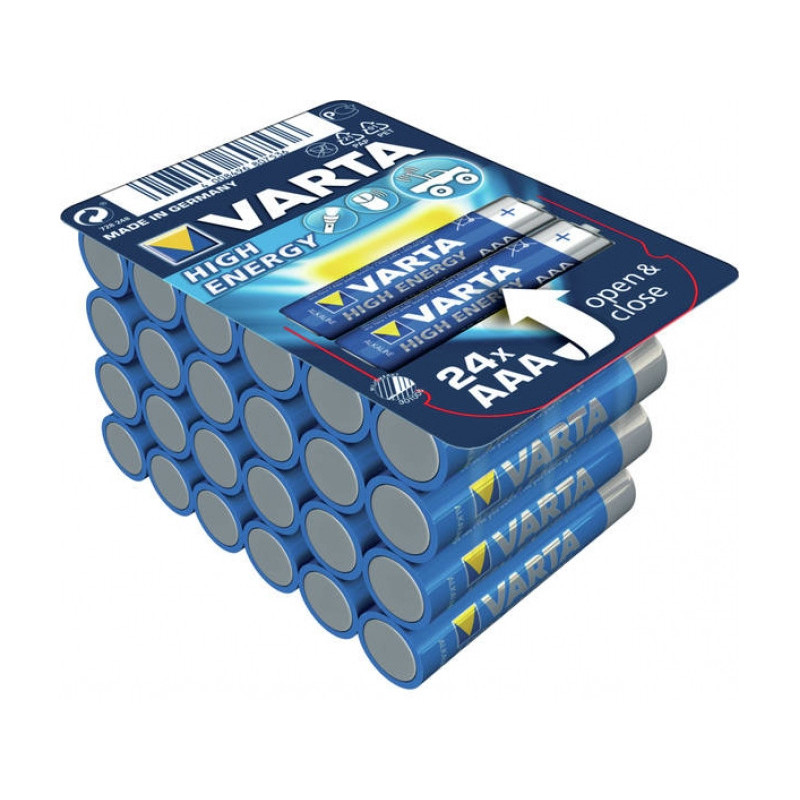 Varta Pack de 24 Piles Alk. Micro AAA LR03 1.5V Ret. 04903 301 124
