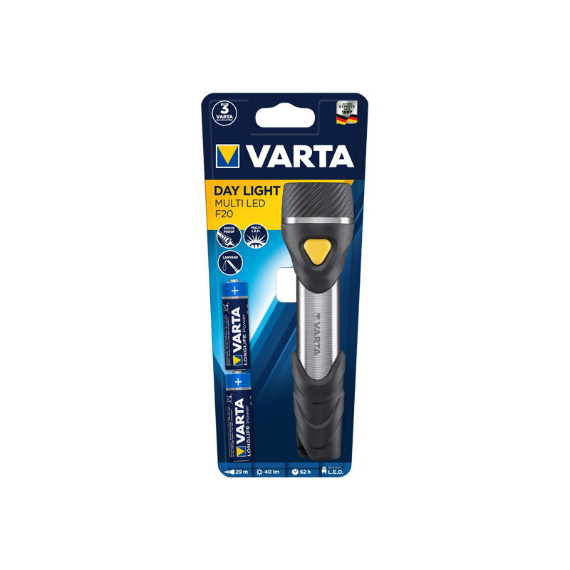 Varta LED Lampe de poche Day Light Multi F20 16632101421 Varta LED Lampe de poche Day Light Multi F20 16632101421