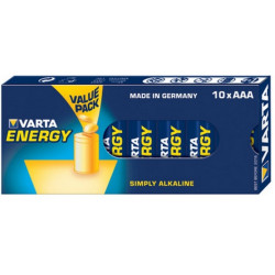 Varta Pack de 10 piles Alkaline Micro AAA Energy  04103 229 410