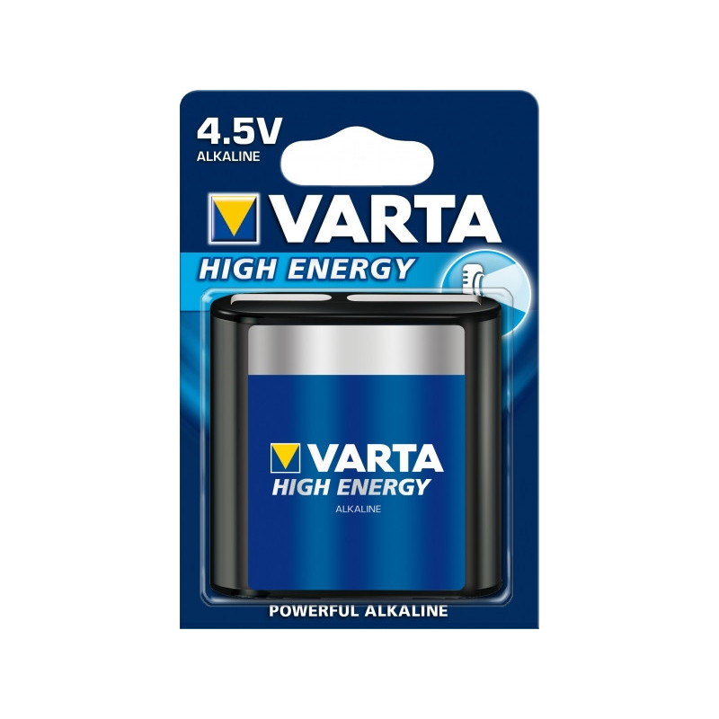 Varta Batterie Alk. Block 3LR12 4.5V High Energy Bl. (1-Pack) 04912 121 411 Varta Batterie Alk. Block 3LR12 4.5V High Energy Bl. (1-Pack) 04912 121 411